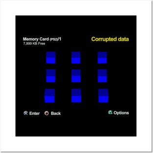 Memory Card Corrupted Data Posters and Art